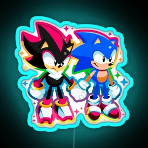 Sonic Shadow RGB Neon Sign