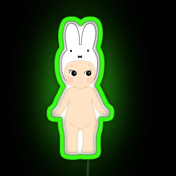 Sonny Angel Bunny Baby RGB Neon Sign