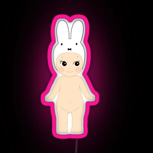 Sonny Angel Bunny Baby RGB Neon Sign