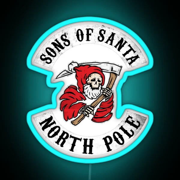 Sons Of Santa Biker Led RGB Neon Sign