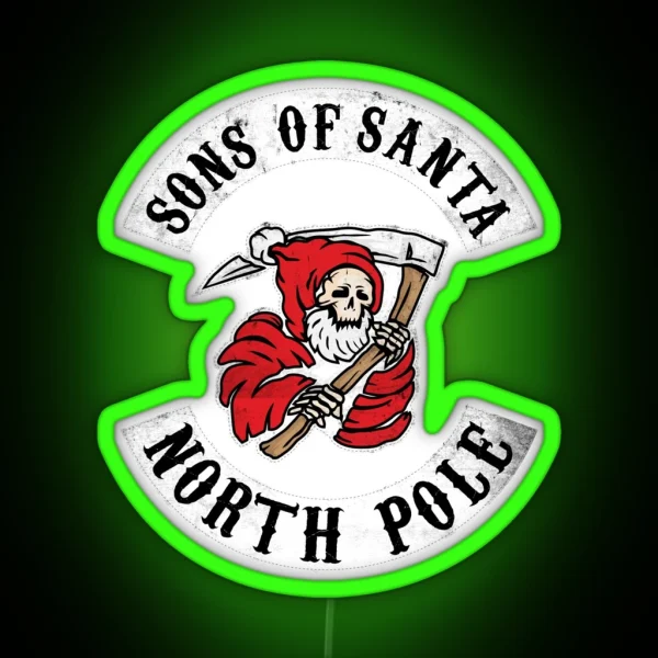 Sons Of Santa Biker Led RGB Neon Sign