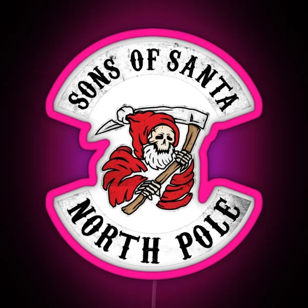 Sons Of Santa Biker Led RGB Neon Sign