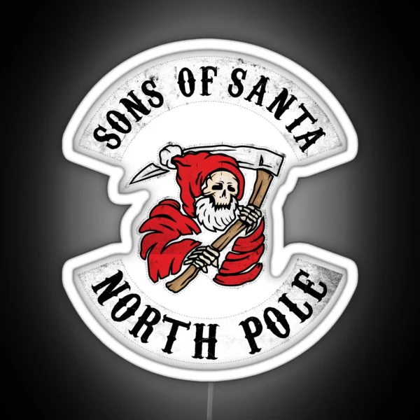 Sons Of Santa Biker Led RGB Neon Sign