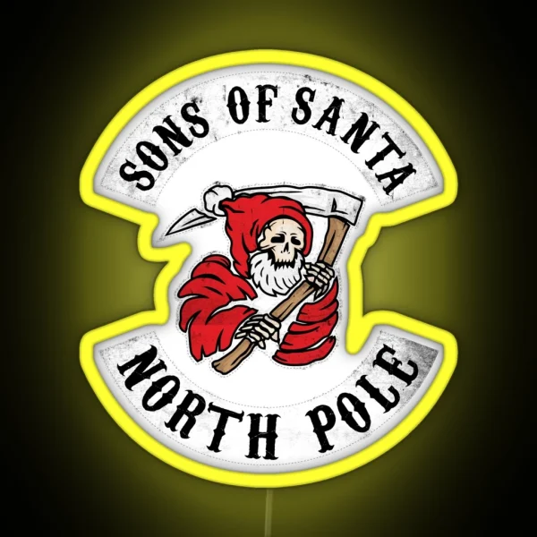 Sons Of Santa Biker Led RGB Neon Sign