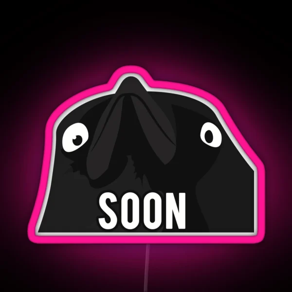 Soon Crow Meme RGB Neon Sign