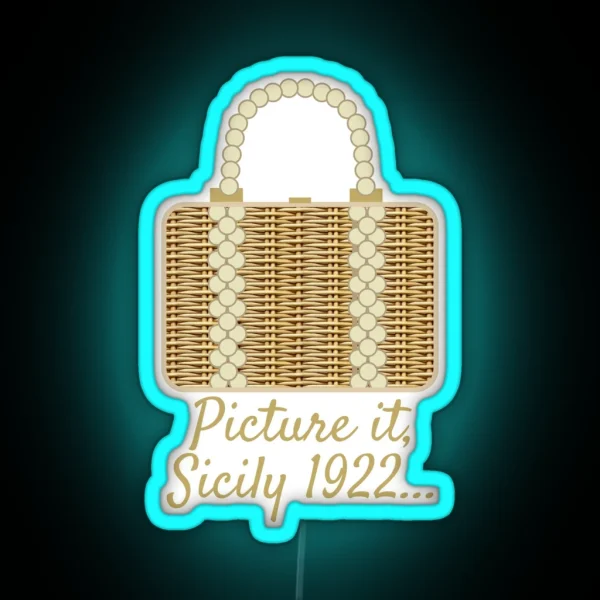 Sophia S Wicker Purse RGB Neon Sign
