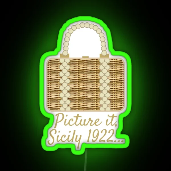Sophia S Wicker Purse RGB Neon Sign