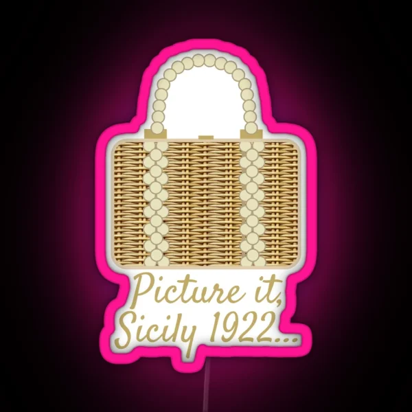 Sophia S Wicker Purse RGB Neon Sign