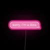 Libra Pink Neon Phone Sign