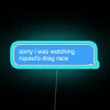Neon sign with a colorful, abstract design inspired by RuPaul's Drag Race.