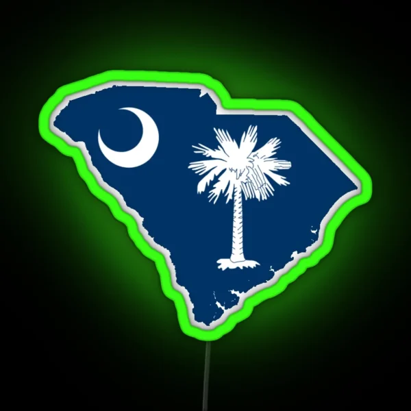 South Carolina RGB Neon Sign