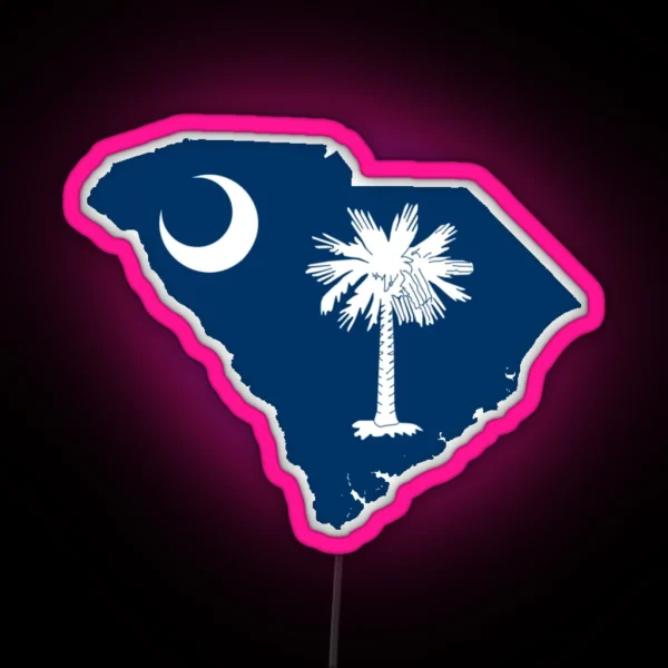 South Carolina RGB Neon Sign