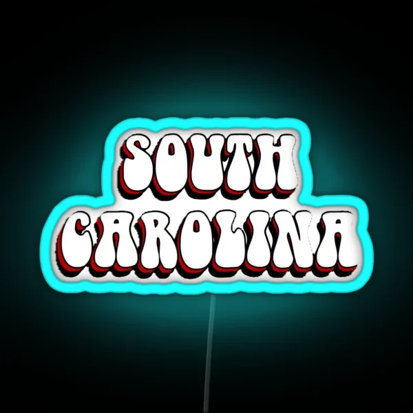 South Carolina RGB Neon Sign