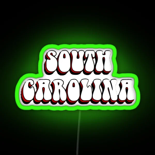South Carolina RGB Neon Sign
