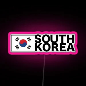 South Korea Flag RGB Neon Sign