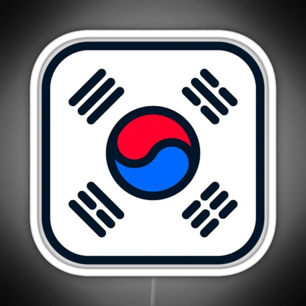 South Korea Flag RGB Neon Sign