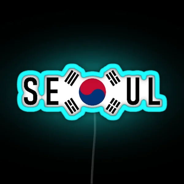 South Korea Seoul RGB Neon Sign