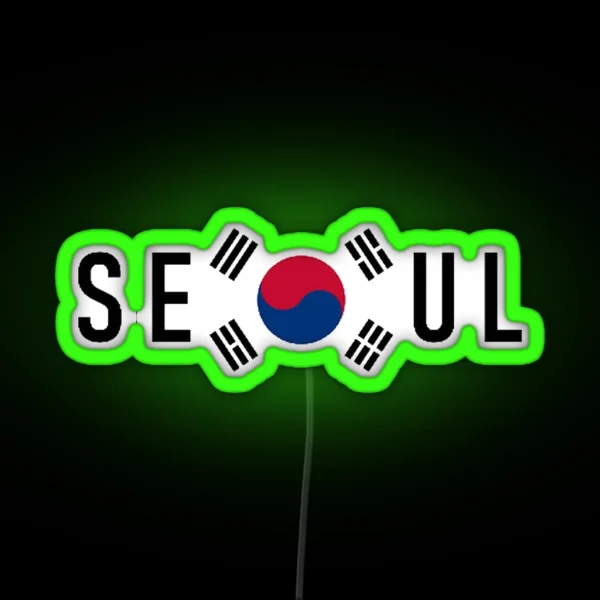 South Korea Seoul RGB Neon Sign