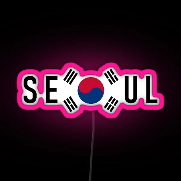 South Korea Seoul RGB Neon Sign