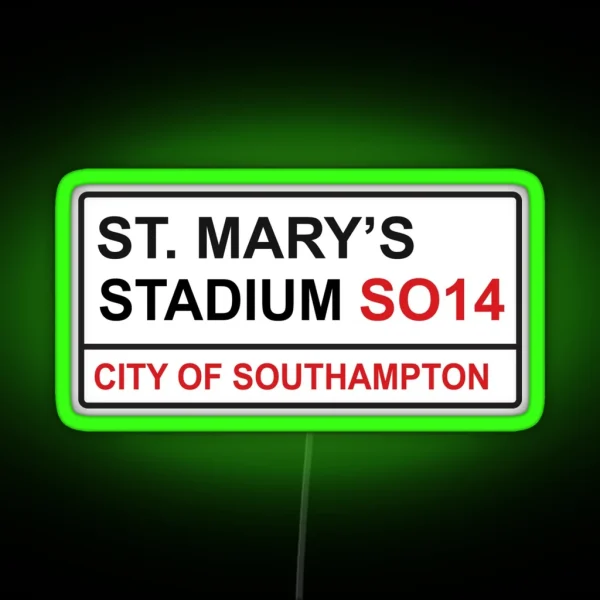 Southampton Football Team St Mary S Stadium RGB Neon Sign