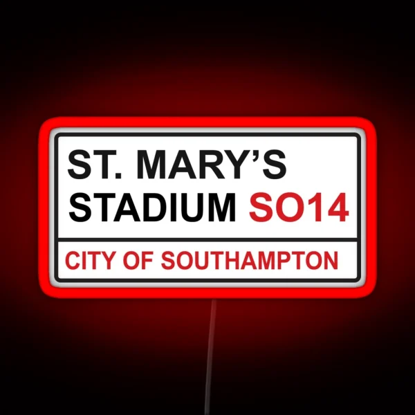Southampton Football Team St Mary S Stadium RGB Neon Sign