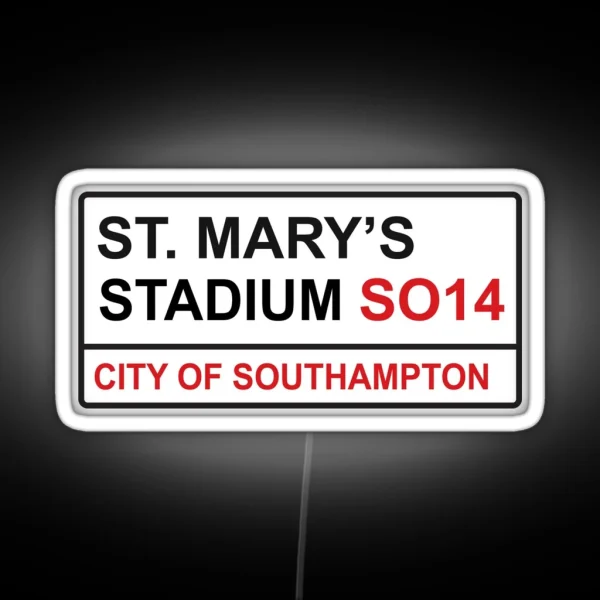 Southampton Football Team St Mary S Stadium RGB Neon Sign