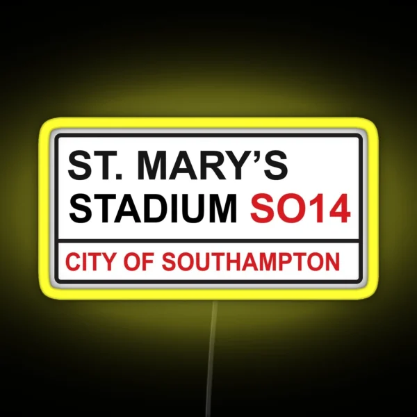 Southampton Football Team St Mary S Stadium RGB Neon Sign