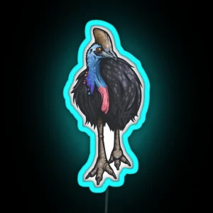 Southern Cassowary RGB Neon Sign