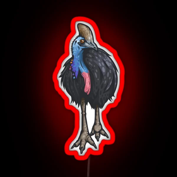 Southern Cassowary RGB Neon Sign