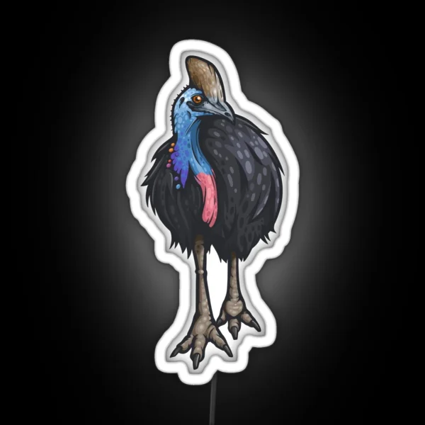 Southern Cassowary RGB Neon Sign