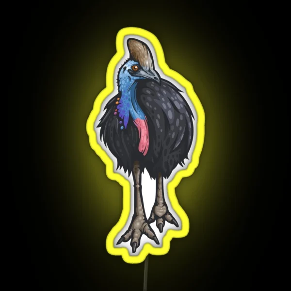 Southern Cassowary RGB Neon Sign