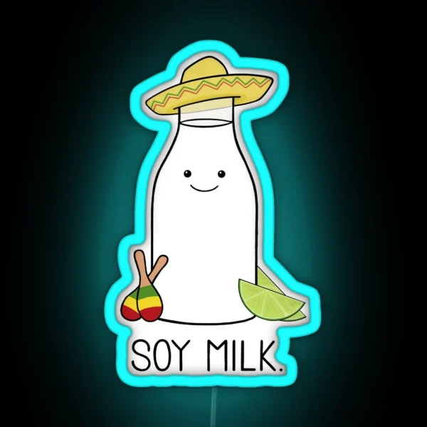 Soy Milk RGB Neon Sign