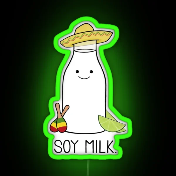 Soy Milk RGB Neon Sign