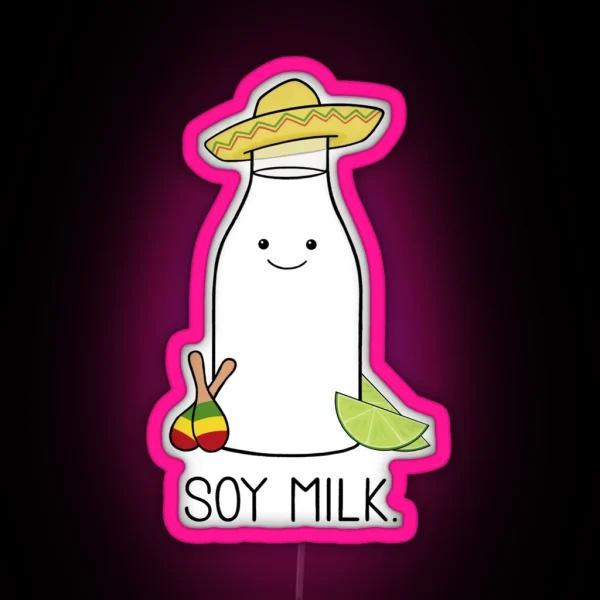 Soy Milk RGB Neon Sign