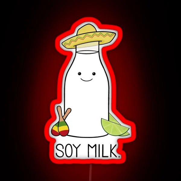 Soy Milk RGB Neon Sign