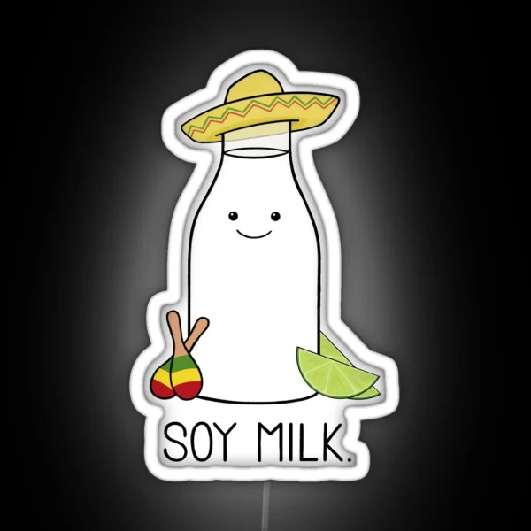 Soy Milk RGB Neon Sign