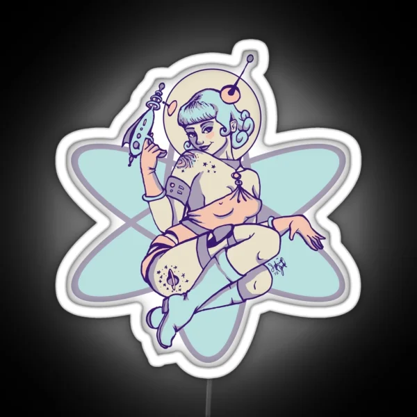 Space Babe RGB Neon Sign