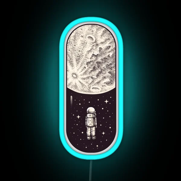Space Capsule RGB Neon Sign