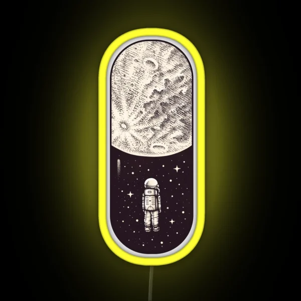 Space Capsule RGB Neon Sign