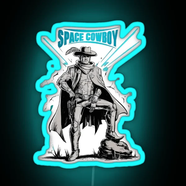 Space Cowboy RGB Neon Sign