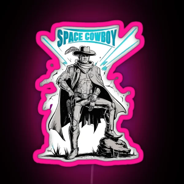 Space Cowboy RGB Neon Sign