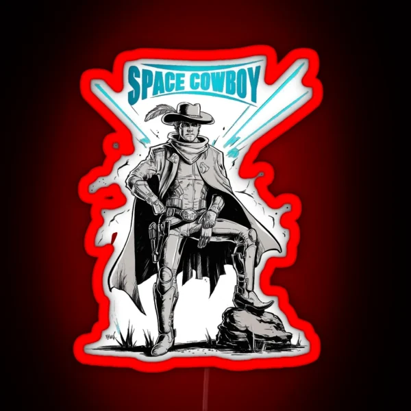 Space Cowboy RGB Neon Sign