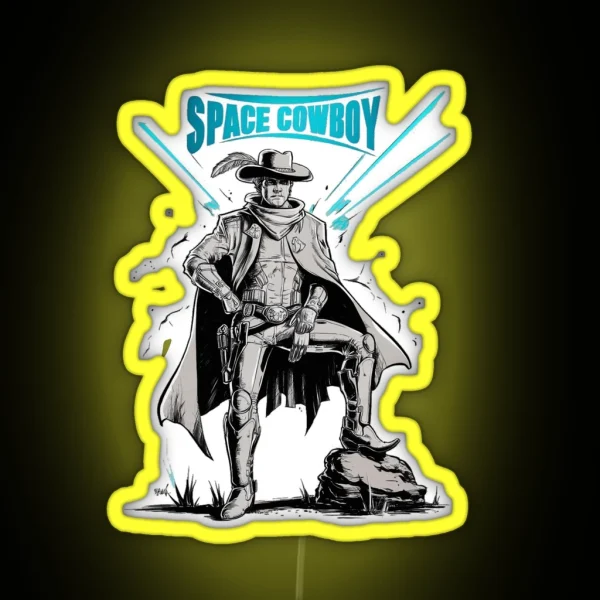 Space Cowboy RGB Neon Sign