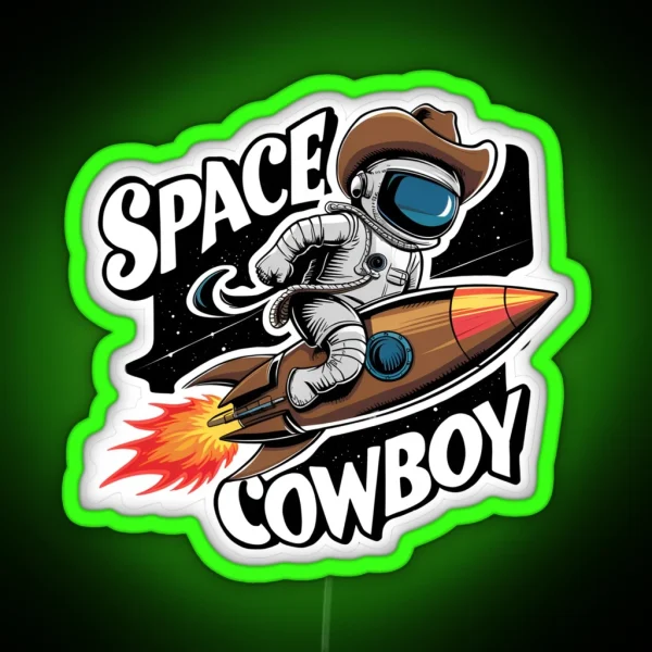 Space Cowboy RGB Neon Sign