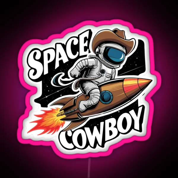 Space Cowboy RGB Neon Sign