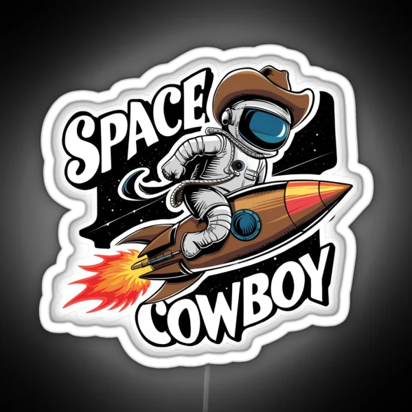 Space Cowboy RGB Neon Sign