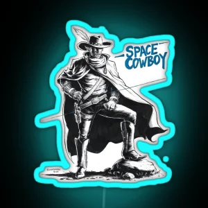 Space Cowboy RGB Neon Sign