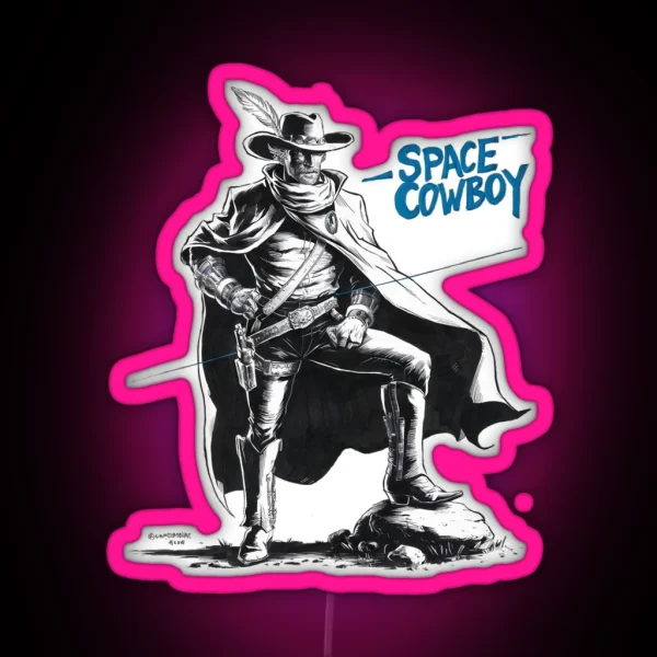 Space Cowboy RGB Neon Sign