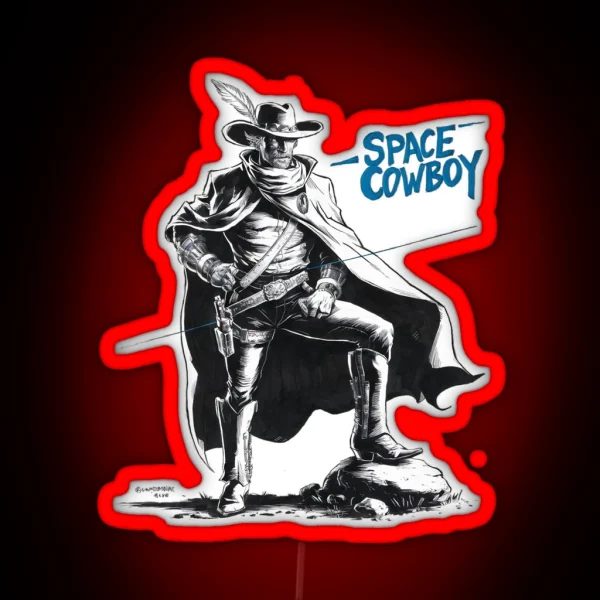 Space Cowboy RGB Neon Sign