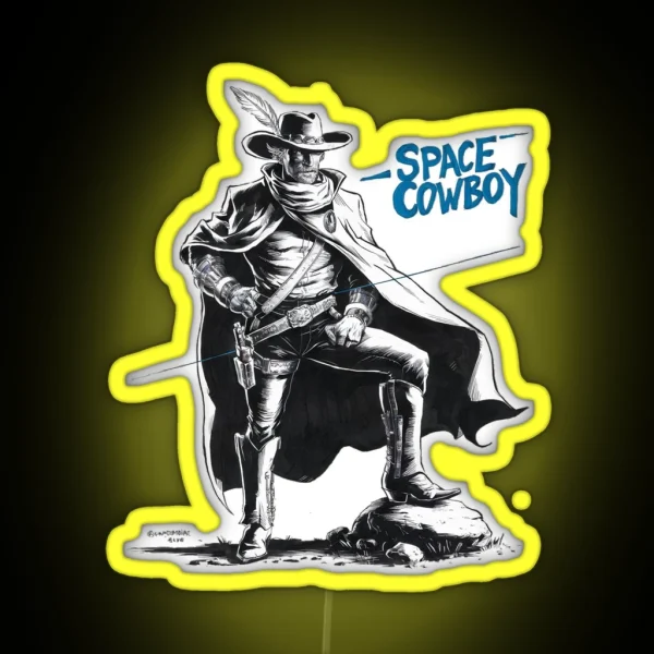 Space Cowboy RGB Neon Sign
